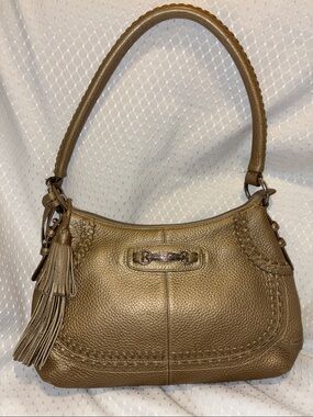 Brighton Hobo Satchel in Soft Gold Metallic EUC PRICE DROP!!